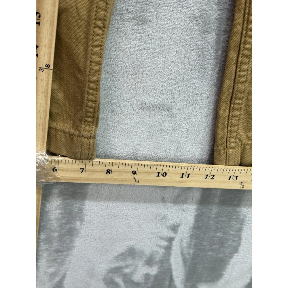 Uniqlo Tan Canvas Double Knee Carpenter Pants S 27-30 Inch Drawstring Workwear